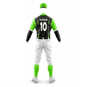 <b>Baseball</b> Uniform Custom Heat Transfer Printed Jersey Sublimation Uniform Solid Color Anti-Bacterial Player Jersey with Pant - Product Image 3