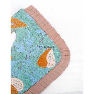 Handmade Vintage Multicolor 100% Cotton Suzani Floral Embroidery Women's Clutch <b>Bag</b> Hand Length Handle Medium Party Exhibition - Product Image 6