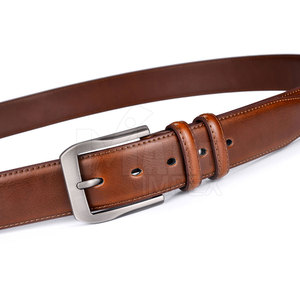Nouveauté Ceintures en cuir véritable sur mesure OEM pour hommes avec boucle en acier réglable et confortable - Product Image 3