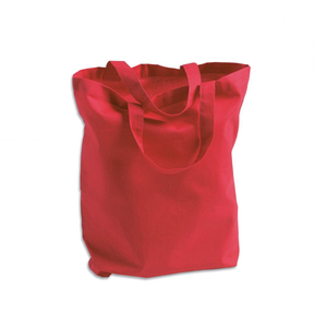 Custom Size Solid Red Shoulder Canvas Tote <b>Bag</b> Short Handle With Simple Pattern High Quality Cheap Price - Product Image 2