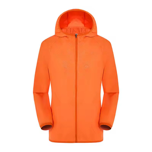 Chaqueta impermeable con capucha para hombre, para correr, ciclismo, actividades al aire libre, cortavientos, impermeable, para bicicleta, 100% poliéster - Product Image 3