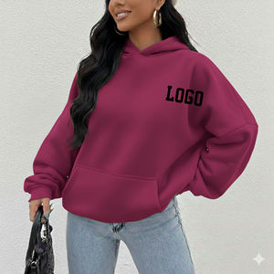 Sudadera con Capucha Extra Grande Premium para Mujer, Servicio OEM, Ropa Urbana de Alta Calidad, Producto de Venta Caliente para Uso Diario en Invierno - Product Image 1