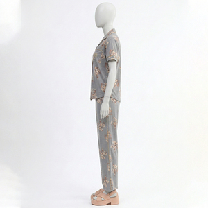 Wholesale Plus Size Thermal Sleepwear Women Short Sublimation Color Sexy Stretch Nightwear Pajamas Sleepwear Set Comfortable - Product Image 3