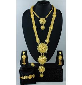 Necklace With Earrings <b>Jewellery</b> <b>Set</b> Goldplated Pure Brass High Quality Uae Dubai Necklace Design Necklace <b>Jewellery</b> <b>Set</b> - Product Image 1