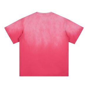 เสื้อยืดผู้ชายสไตล์วินเทจทรงโอเวอร์ไซส์ ล้างสีแบบแอซิดฟอก ซีดจางแบบโดนแดด ผ้าคอตตอนหนา 100% สตรีทแวร์ ทรงพองด้านหน้า ตัดขอบดิบ ทรงบ็อกซี่ - Product Image 2