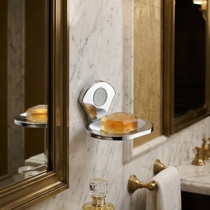 Support mural moderne en acier inoxydable de qualité supérieure pour savon, organiseur de rangement pour salle de bain et douche, antirouille et durable - Product Image 3