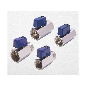 Nueva Válvula de Bola Mini de Latón con Certificación ISO de Alta Resistencia a la Tracción, Roscas Hembra para Sistemas de Plomería, HVAC e Irrigación - Product Image 1