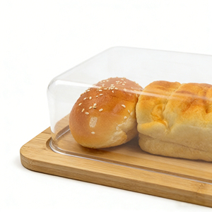 Elegante Mantequillera de Encimera con Tapa de Madera para Cocina Rústica y Almacenamiento Diario de Mantequilla - Product Image 3