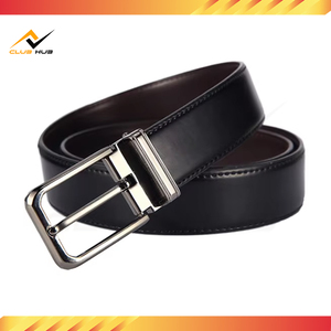 Ceinture Classique Homme en Cuir de Vachette Double Face Écologique Confortable avec Boucle Ardillon en Alliage Réversible pour Affaires et Loisirs – Grande Vente - Product Image 3