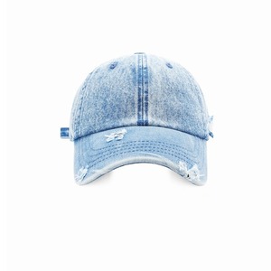Gorra de Béisbol Unisex Personalizada, Estilo Vintage, de Mezclilla Desgastada, de Algodón Suave Lavado, Ajustable, Informal, Deportiva - Product Image 3