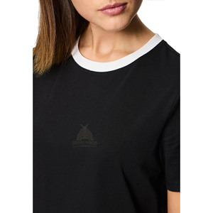 เสื้อยืดแฟชั่นฤดูร้อนผู้หญิง ผ้าฝ้ายผสมโพลีเอสเตอร์ 80/20 สไตล์ฮิปฮอป ดีไซน์ขาดๆ สวมใส่สบาย ระบายอากาศได้ดี - Product Image 4