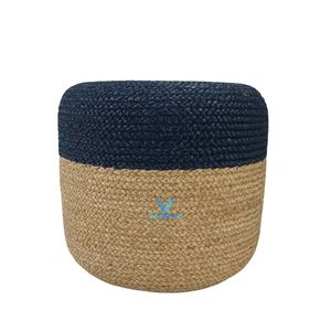 Puf de hierba marina de gran venta, asiento otomano tejido naturalmente para decoración del hogar estilo bohemio, fabricante mayorista - Product Image 2