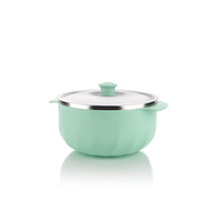 Bol de service moderne de luxe en plastique grande capacité avec couvercle transparent, compatible lave-vaisselle, récipient de rangement de cuisine pour table à manger