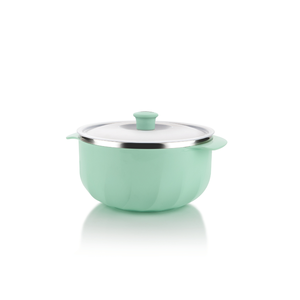 Luxury <b>large</b> capacity serving bowl with transparent cover durable kitchen <b>storage</b> <b>container</b> for dining table use - Product Image 4