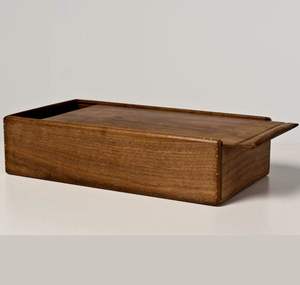 Boîte de rangement pour bijoux en bois de luxe classique de haute qualité, faite à la main, écologique, de forme carrée, taille personnalisée - Product Image 1