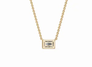 Pendentif solitaire en diamant de laboratoire taille radiant Arsinoe de 0,500 carat, 1 pièce, or jaune, rose ou blanc 9K, 14K, 18K, cadeau de bijoux - Product Image 6