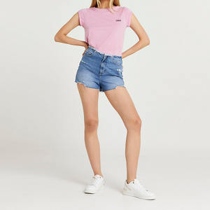 Camiseta Básica de Color Sólido al por Mayor, Material Ligero y Elástico, Costuras Duraderas, Cuello Redondo, Elegante - Product Image 4