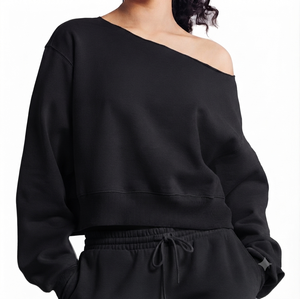 Suéter Personalizado Ecológico para Mujer, Estilo Casual de Lujo, con Logo Frontal, para Otoño e Invierno, de Algodón, para Gimnasio - Product Image 5