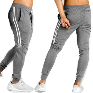 Top quality Factory wear 100% cotton Spandex Drawstring hot selling Waist <b>Slim</b> Fit Sports <b>Jogger</b> Pants for Men - Product Image 1