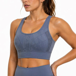 Wholesale <b>Cheap</b> Price New Design Women Sports Bra Seamless Stretchable Comfortable Women Sports Bra - Product Image 4