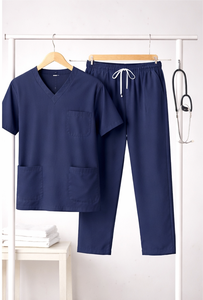 Ensemble de blouses médicales unisexes, haut et pantalon réversibles, pantalon de travail extensible, vêtements de travail pour les professionnels de la santé, mélanges de coton, doux - Product Image 5