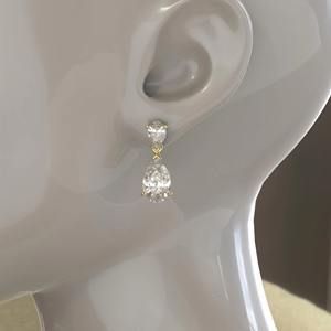 Pendientes de Lujo de Oro de 14K con Diamantes en Forma de Pera, Certificados por IGI, Cultivados en Laboratorio, Claridad VS1, 0.50CT, Diseño de Gota de Agua, Joyería Fina Elegante - Product Image 5