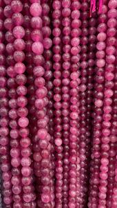 Cuentas de Turmalina Rosa Natural, Lisas y Redondas, Certificadas por IGI, ZUBEDA GEMS, para Fabricación de Joyería, Proveedor Mayorista - Product Image 6