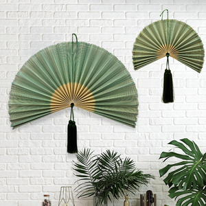 Décoration murale bohème de luxe, éventail mural en bambou, prix de gros abordable, éventail mural en bambou pour tête de lit, provenant d'un fabricant vietnamien - Product Image 1