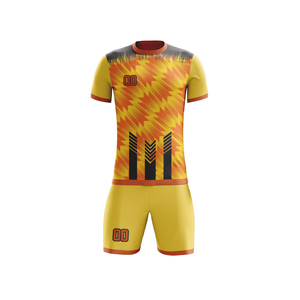 Maillot de football personnalisé en gros, impression numérique, ensemble complet, polyester, séchage rapide, manches courtes - Product Image 1