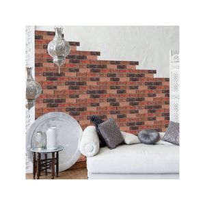 แผ่นผนังลายอิฐ 3 มิติ แบบติดเอง 30 ชิ้น กันน้ำ ลอกและติดได้เลย - Product Image 2