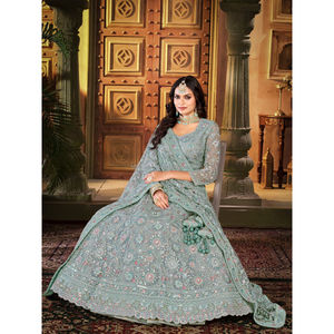 Lehenga Choli de mariée, coiffure élégante pour les mariées - Product Image 3
