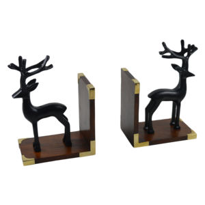 Sujetalibros Negros Mate, Sujetalibros de Metal Hueco, Diseño Personalizado Moderno, Soporte Decorativo para Libros, para Estantes - Product Image 3