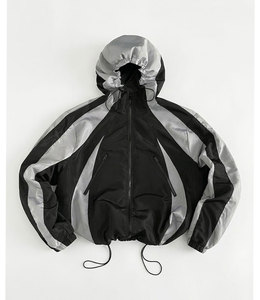 Wholesale Waterproof Windbreaker <b>Jacket</b> <b>Men's</b> Lightweight Zip Up Hooded <b>Jacket</b> Supplier - Product Image 1