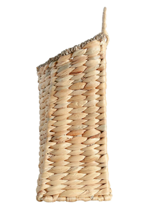 Decorative Water Hyacinth <b>Hanging</b> <b>Basket</b>, Handwoven Wall Storage Organizer for <b>Garden</b> Balcony Living Room and Kitchen Decor - Product Image 4