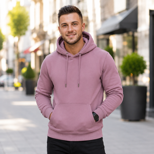 Sweat à capuche unisexe d'hiver de haute qualité, épais, écologique, respirant, 100 % coton molletonné, anti-plis, avec poche, coupe classique - Product Image 3