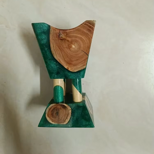 Elegant Religious Wooden Resin Bakhoor Burner Handmade Luxury Arabic Indian Incense <b>Decor</b> Item - Product Image 1