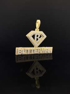 Colgante de Lujo Personalizado con Baño de Oro, Aleación, Estilo Hip Hop, Diamantes, Diseño Ice Street King - Product Image 3