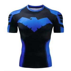 Chemise de compression à manches longues pour hommes, imprimée par sublimation, protection à séchage rapide, pour surf, natation, gym, entraînement physique - Product Image 1
