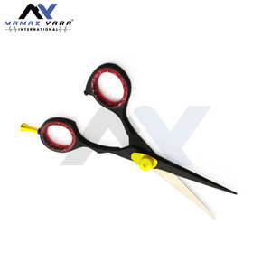 Customized Haircutting Scissors Gold & Black Sharp Hair Cutting <b>Barber</b> Salon Trimming Shears Hairdressing Scissors Logo - Product Image 6