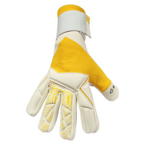 Gants de gardien de but professionnels en latex de haute qualité, imperméables, à doigts entiers, avec sangle de poignet réglable et fermeture à lacets - Product Image 4