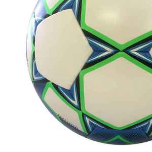 Ballon de football de taille officielle 5 de haute qualité, nouveau design, logo personnalisé, cuir PU PVC, ballon d'entraînement et de match avec logo imprimé - Product Image 2