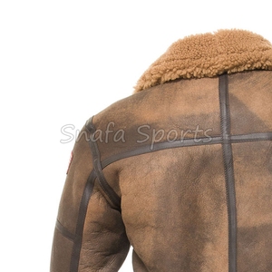 Brand New Sheepskin Men's Quilted Jacket with 100% Genuine Leather Breathable Luxury Quality OEM Service From Shearling Jacket - Product Image 6