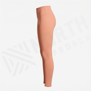 Leggings Deportivos de Cintura Alta, Color Sólido Personalizado, Logotipo Personalizado, Tallas Grandes, Ropa Deportiva para Mujer, Trajes de Gimnasio - Product Image 3