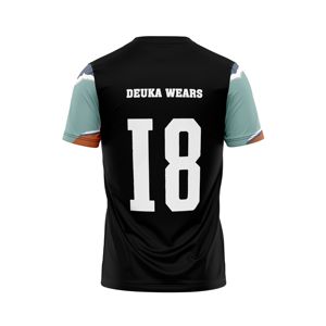Maillot de baseball à manches courtes 100 % polyester à séchage rapide, col rond, avec logo personnalisé et design sublimé sur toute la surface, pour équipes sportives – Vente en gros - Product Image 2