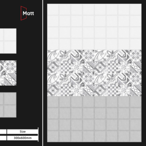 Carreaux de porcelaine contemporains mats anti-taches 300x600 mm, conçus pour les espaces résidentiels et commerciaux, offrant une entretien facile et une protection anti-… - Product Image 1