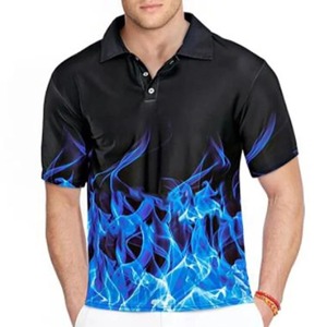 Camiseta de polo de golf lisa de poliéster y spandex sublimable, personalizable al por mayor, con el último diseño para hombre - Product Image 1