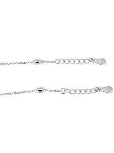 Namivaa 925 Sterling Silver Geometric Bezel Set Minimalist Dangle CZ <b>Anklet</b> Women High Polish Adjustable Chain Wedding Party - Product Image 4