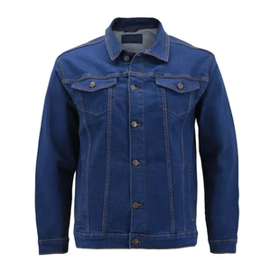 Custom Design Men's <b>Rugged</b> Wear Button Down Denim Jacket Fashion Classic Long Sleeve Jean Jacket high quality - Product Image 2