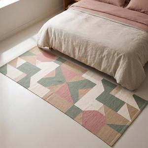 Exclusive Handwoven Flatweave Wool Rug Modern <b>Pastel</b> Solid Color Anti-Slip Medium Pile Area Carpet Home & Commercial Use <b>Decor</b> - Product Image 2
