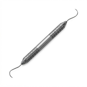 Sonda de diagnóstico dental PQ2N6 de doble punta, con codificación por colores y diseño bifurcado. Nabers. ergonómico, acero satinado ™ manivela. - Product Image 3